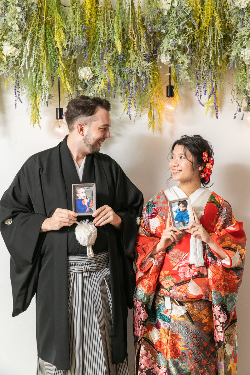 目を見合わせてにっこり