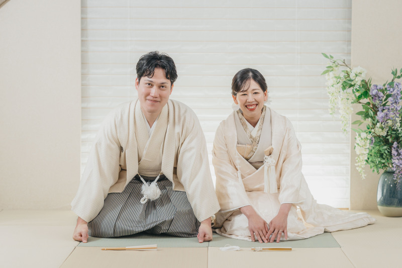 和装ならではのご挨拶ショット