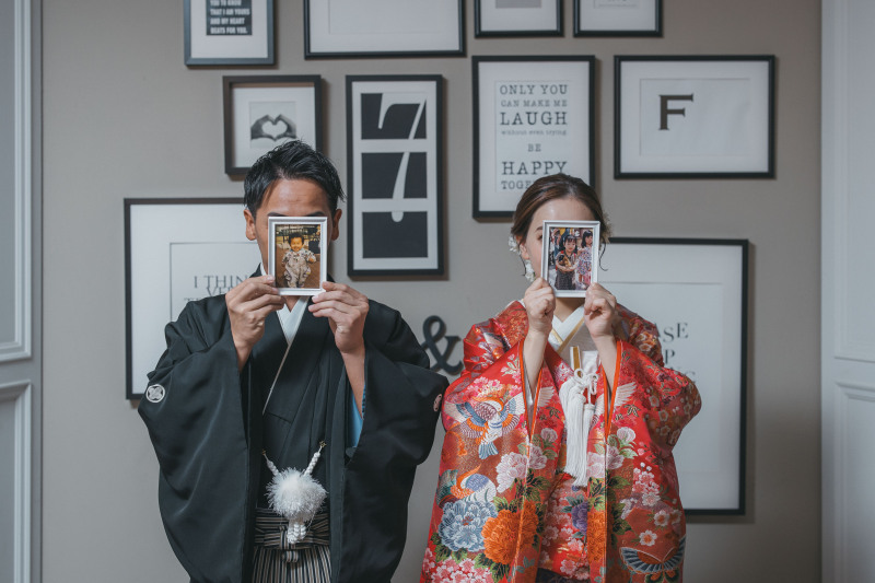 幼少期のお写真と一緒に