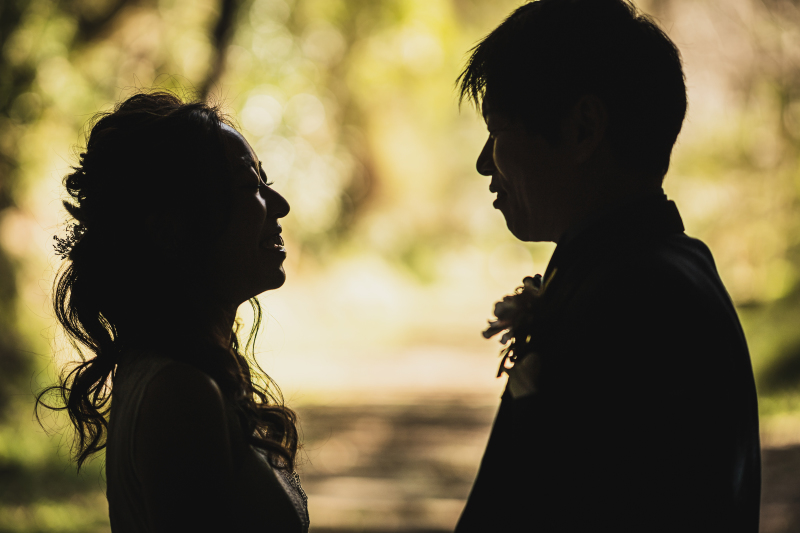 シルエットが素敵なショット