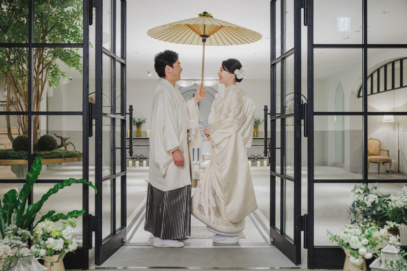 エントランスで一緒に