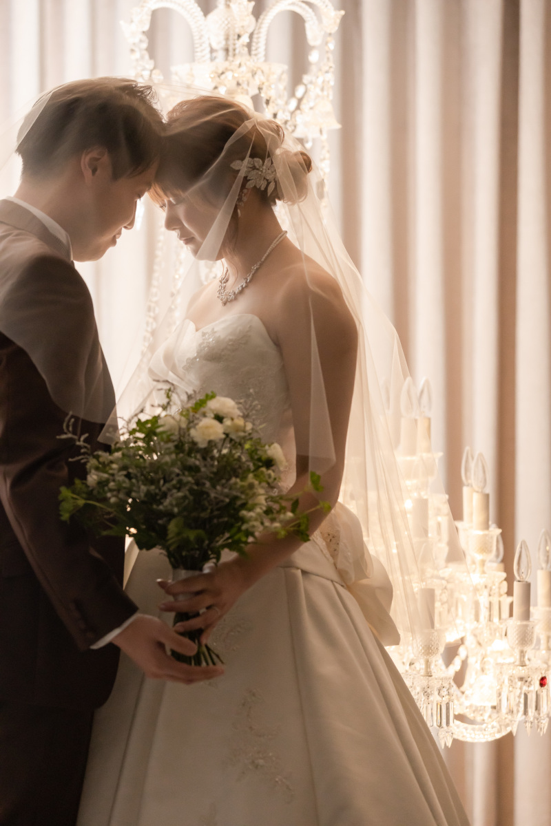 二人でベールにインショット