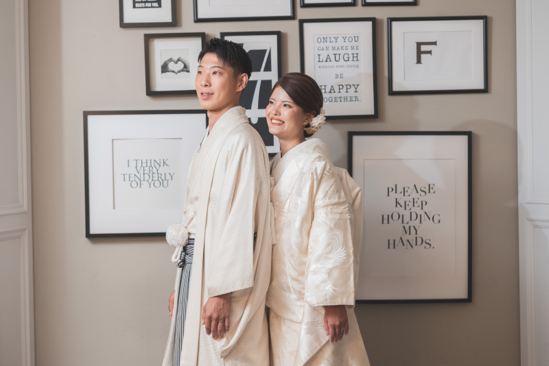 おふたりで寄り添って