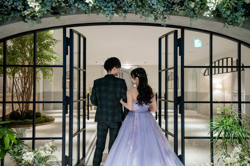 エントランスの扉で♡