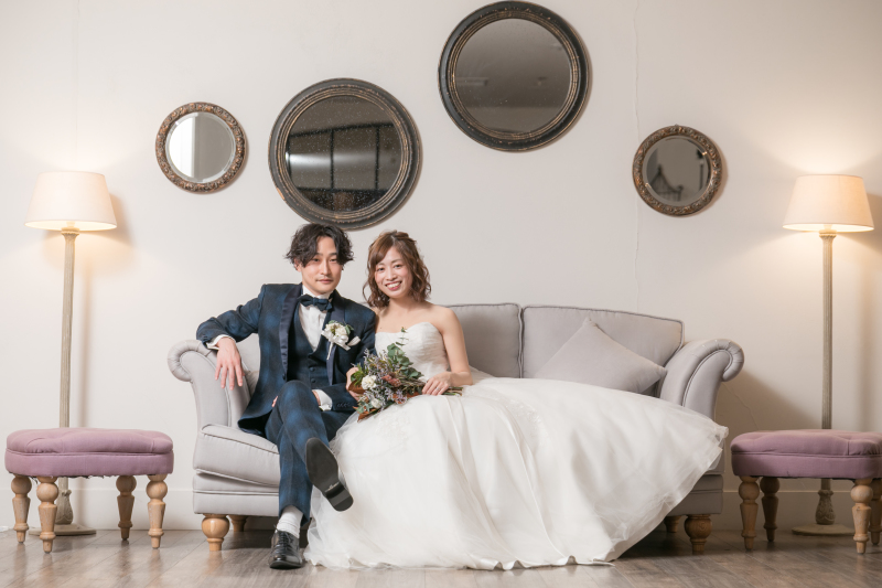 ソファーブースで..