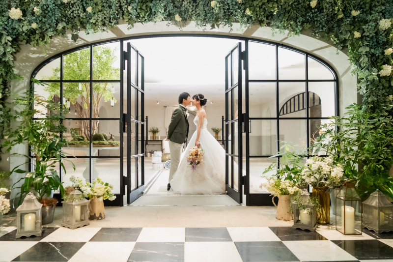 エントランスにて