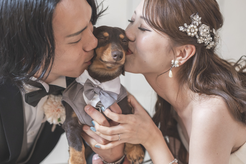 お二人からキス♡