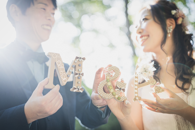 イニシャルを使って！