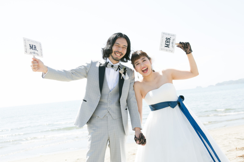 ビーチサイドでの前撮りPhoto！！