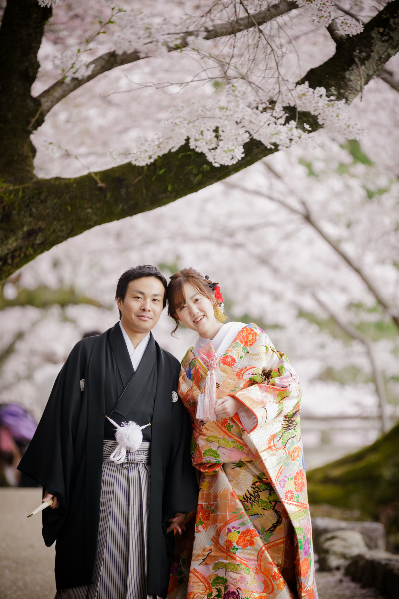 満開の木下で寄り添って♪