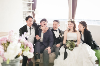 ご友人様と楽しく撮影♪館内洋装