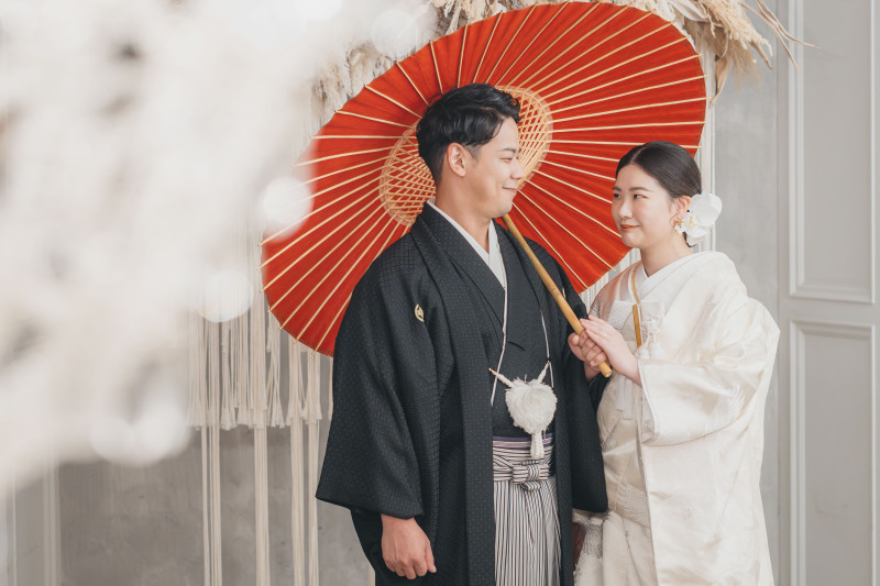 静かに寄り添うおふたり