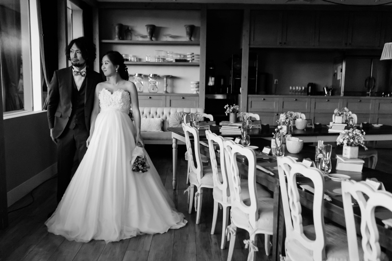 モノクロでクールに。