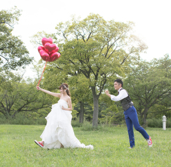 緑に囲まれてのロケーションフォト