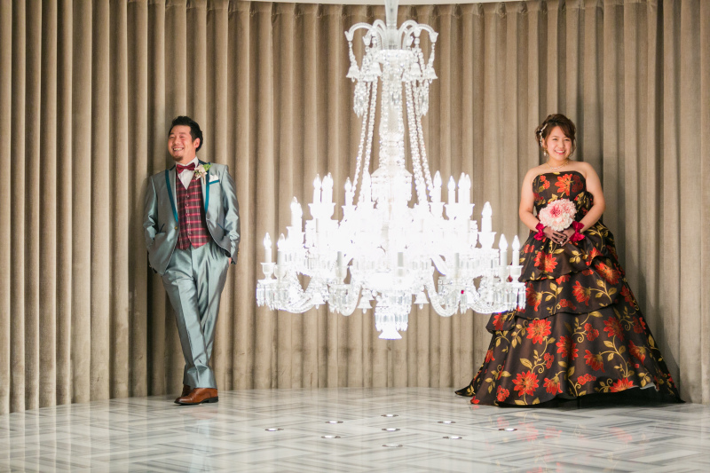 シャンデリアのある珍しいチャペル★