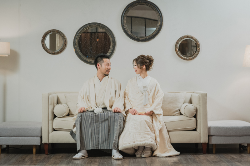 おふたりで見つめ合い