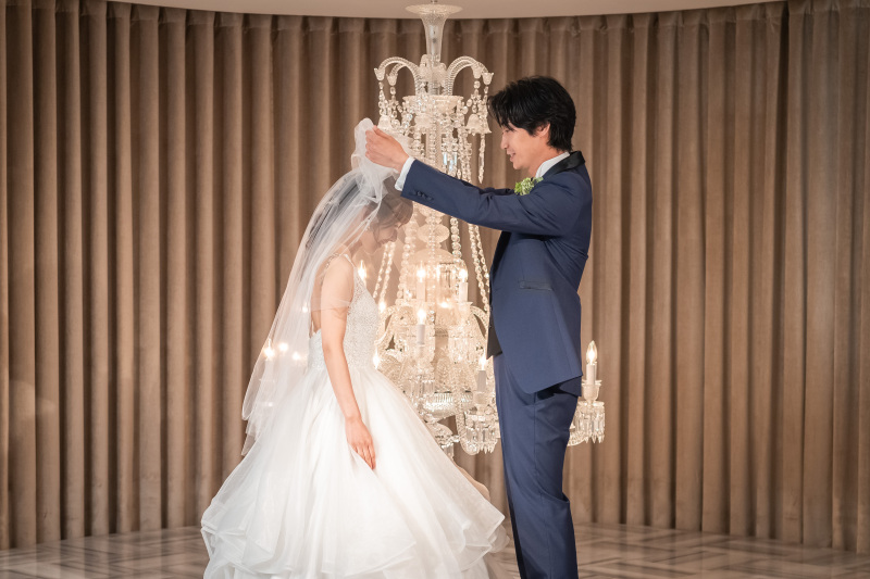 ベールアップのシーン