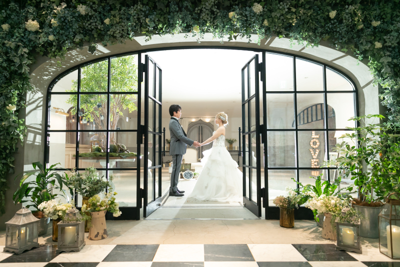 エントランスにて