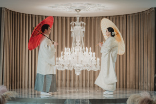 チャペルと畳で撮影♡　館内和装プラン◎