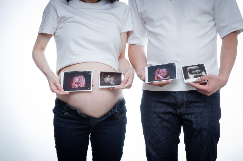 赤ちゃんの写真も一緒に！