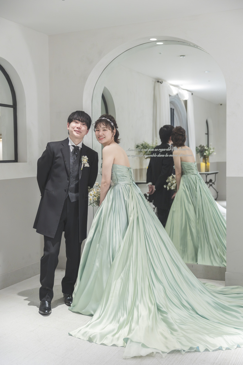 後ろ姿もしっかり残せます！　　