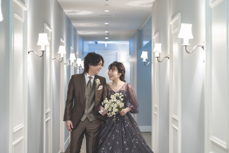 お色直しをして大人っぽい雰囲気に♡