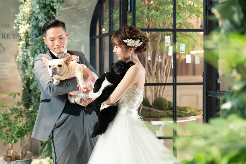 わんちゃんと一緒に！館内洋装フォトプラン＊