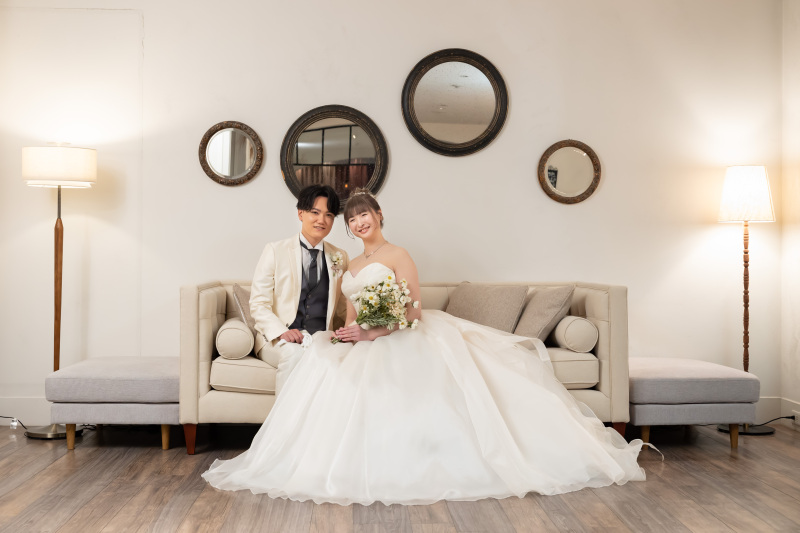 ソファでおふたりくっついてまったりと