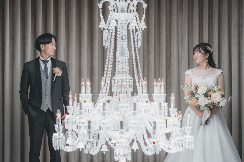 チャペルのシャンデリアで♡