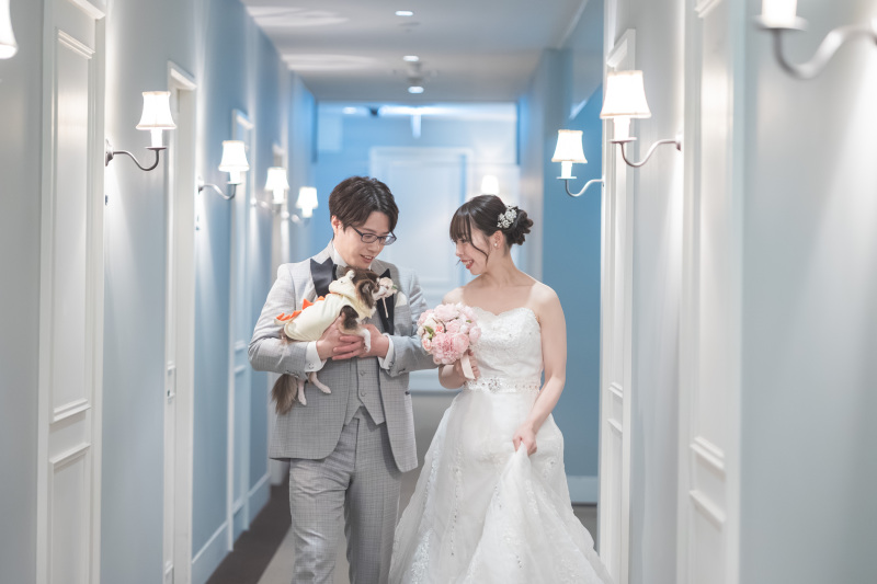 ウェディングドレスへお色直し♡