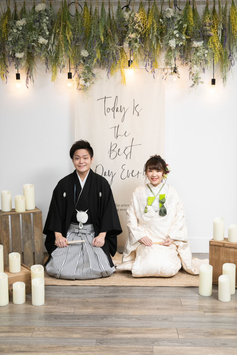 モダンなおすわりショット