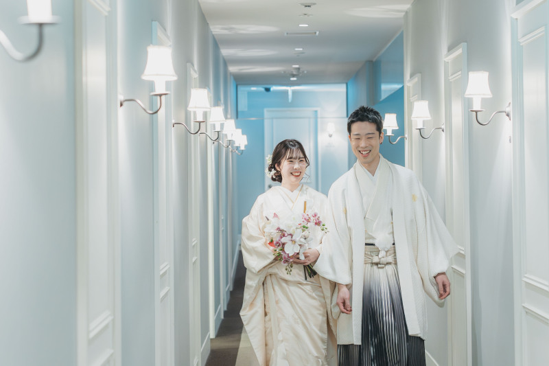 あこがれの和装に心躍るおふたり