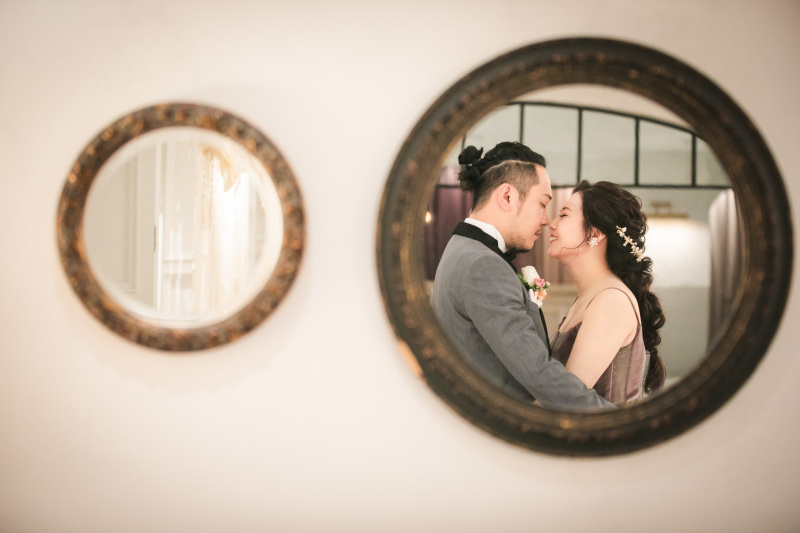 鏡でオシャレに♪