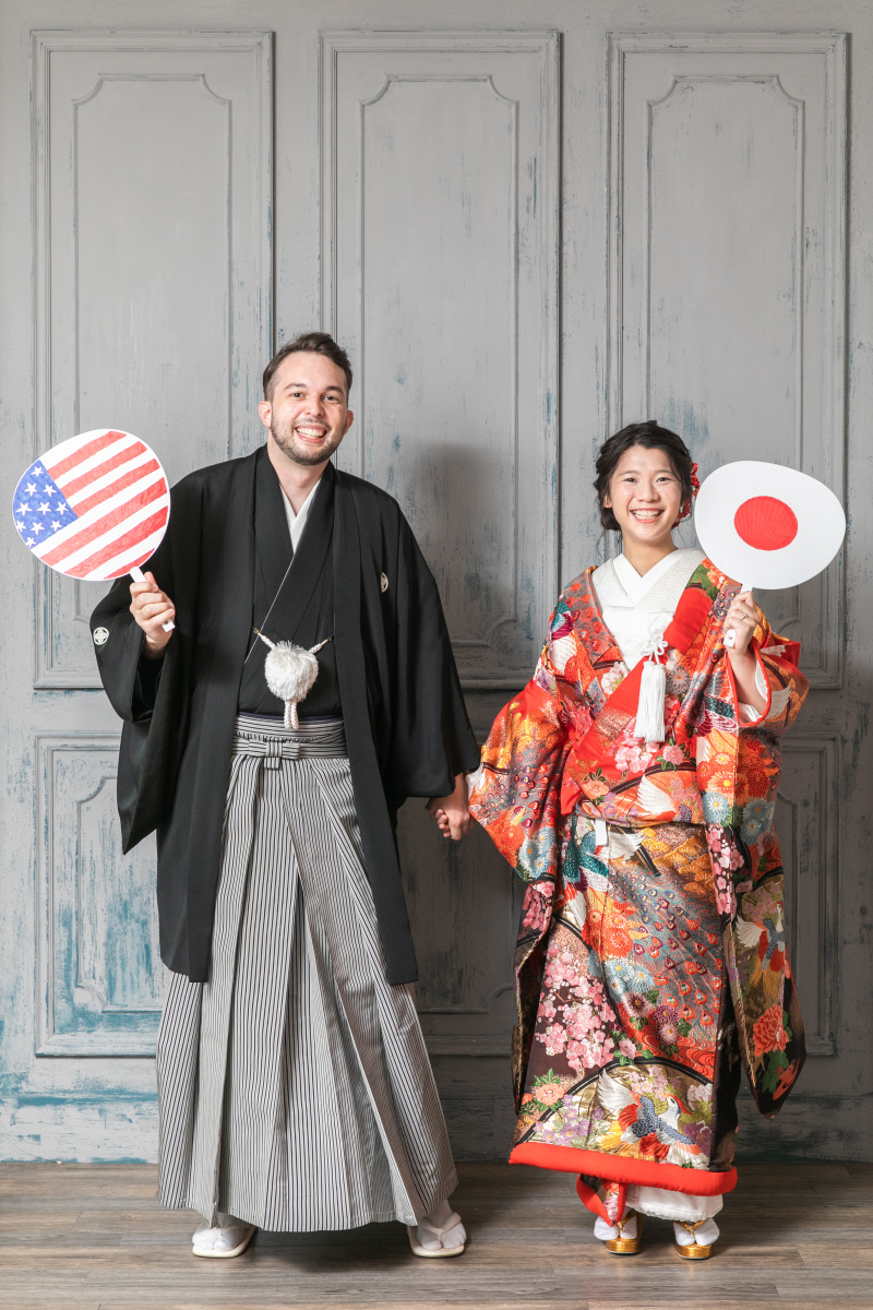 手作りのうちわで♪