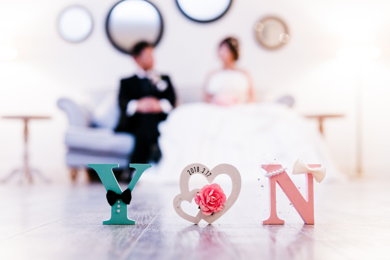 手作りのイニシャルアイテム