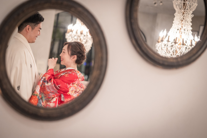 和装から撮影スタート♪