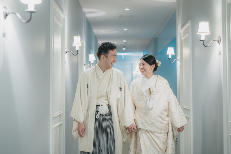 廊下から撮影スタート！