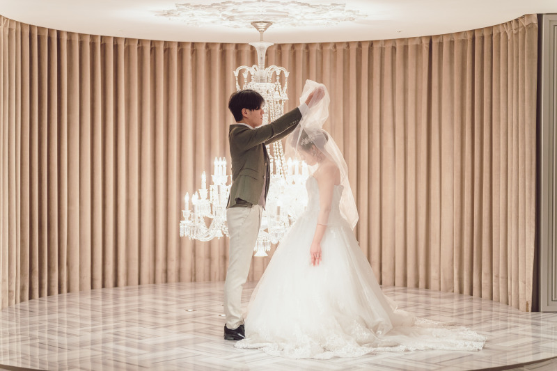 最後はベールアップ