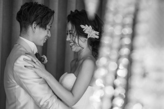 クールでシックな館内洋装フォト！