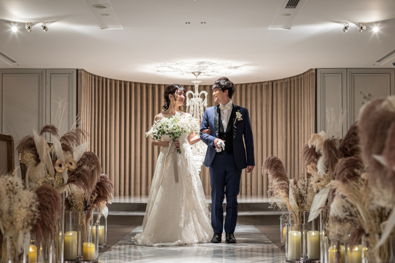 2人で歩くバージンロード