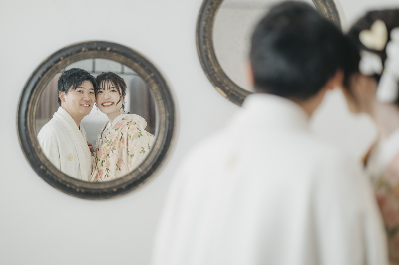 鏡の中に・・・