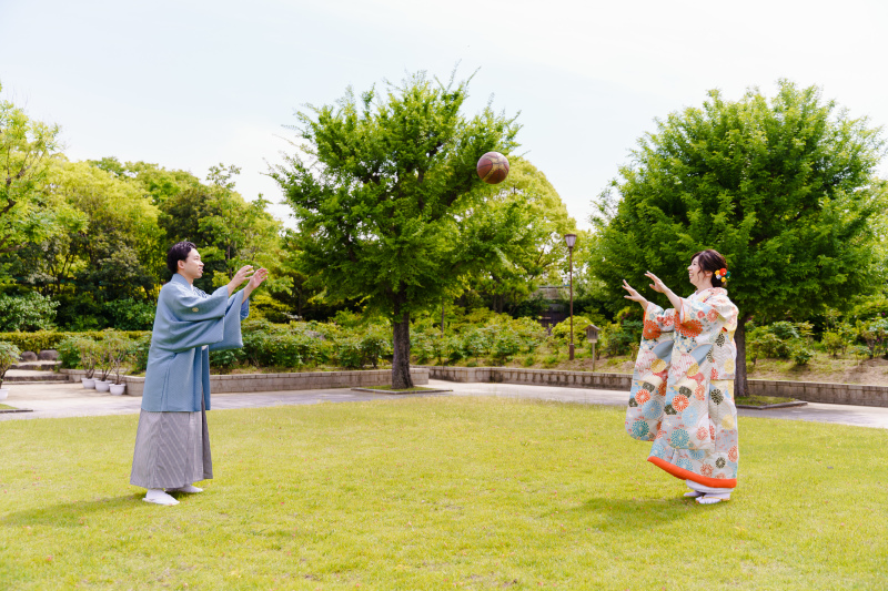 バスケットボールを使ったショット