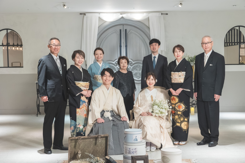 一日を彩る家族の集合写真