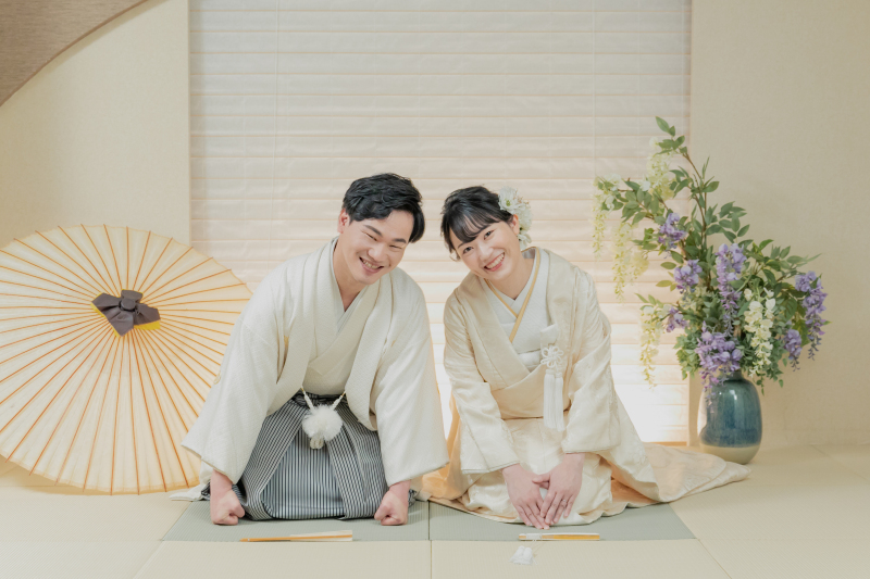 和装撮影からスタート!