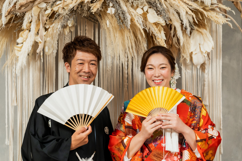 まずは和装撮影から！