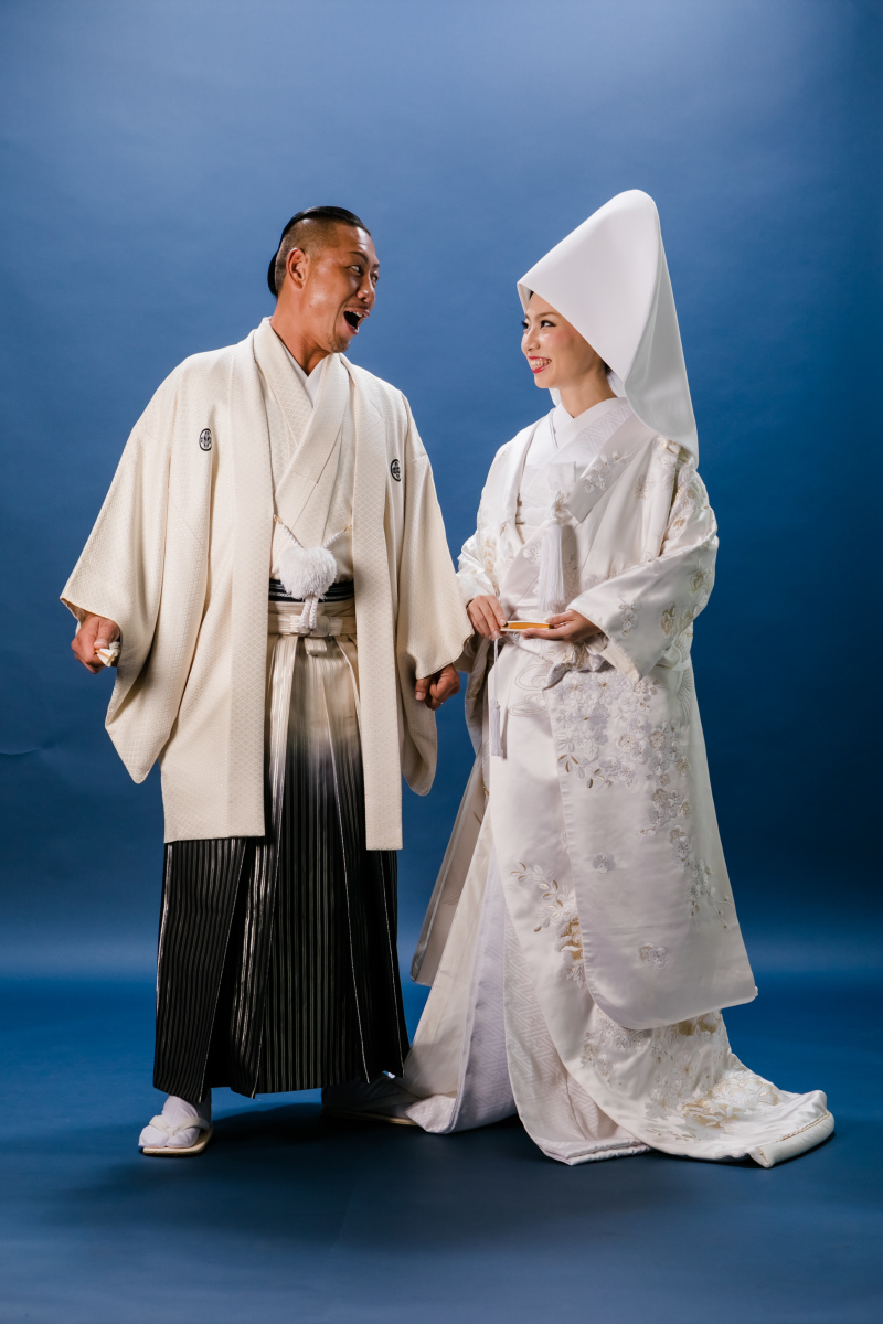 綿帽子を着用して♪