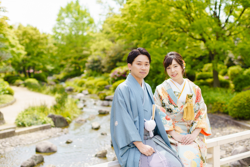 ブルーのコーディネートがすてき！