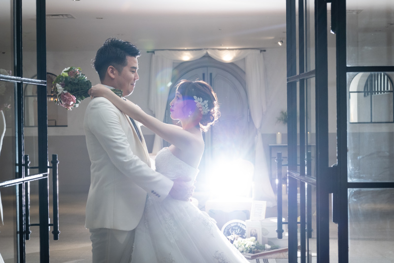 エントランスはグリーンが鮮やかなスポット