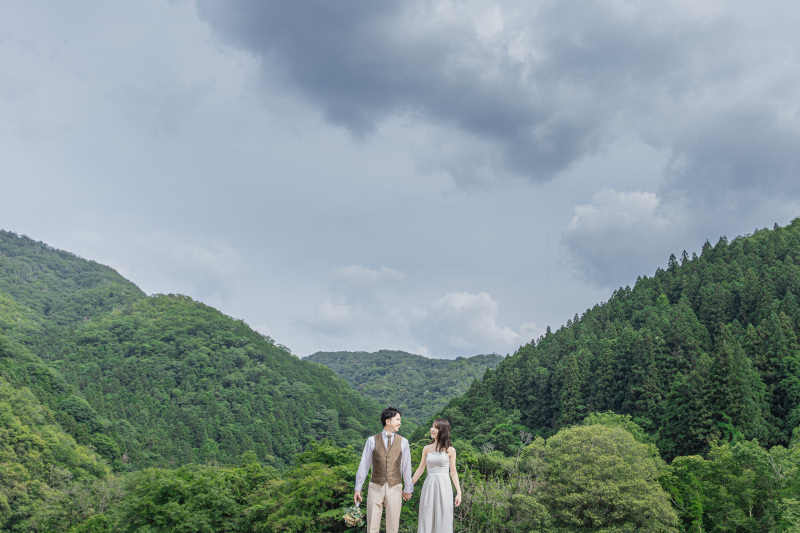 広大な場所で...