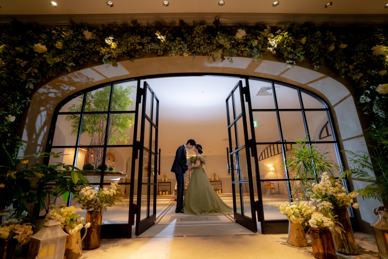 輝くふたりのウエディングフォト